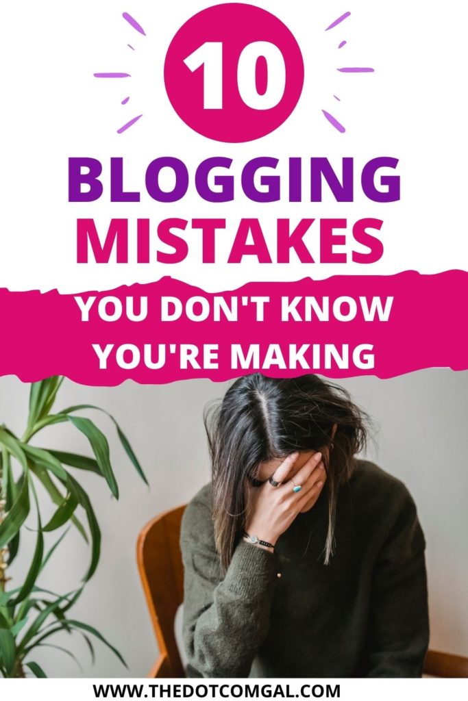 blogging mistakes